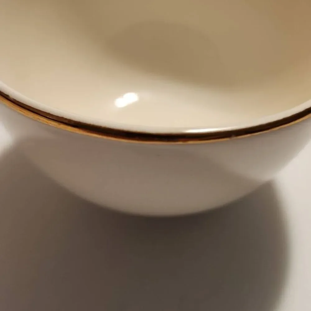 Homer Laughlin Golden Wheat Vintage 22k Set of 4 Tea Cups